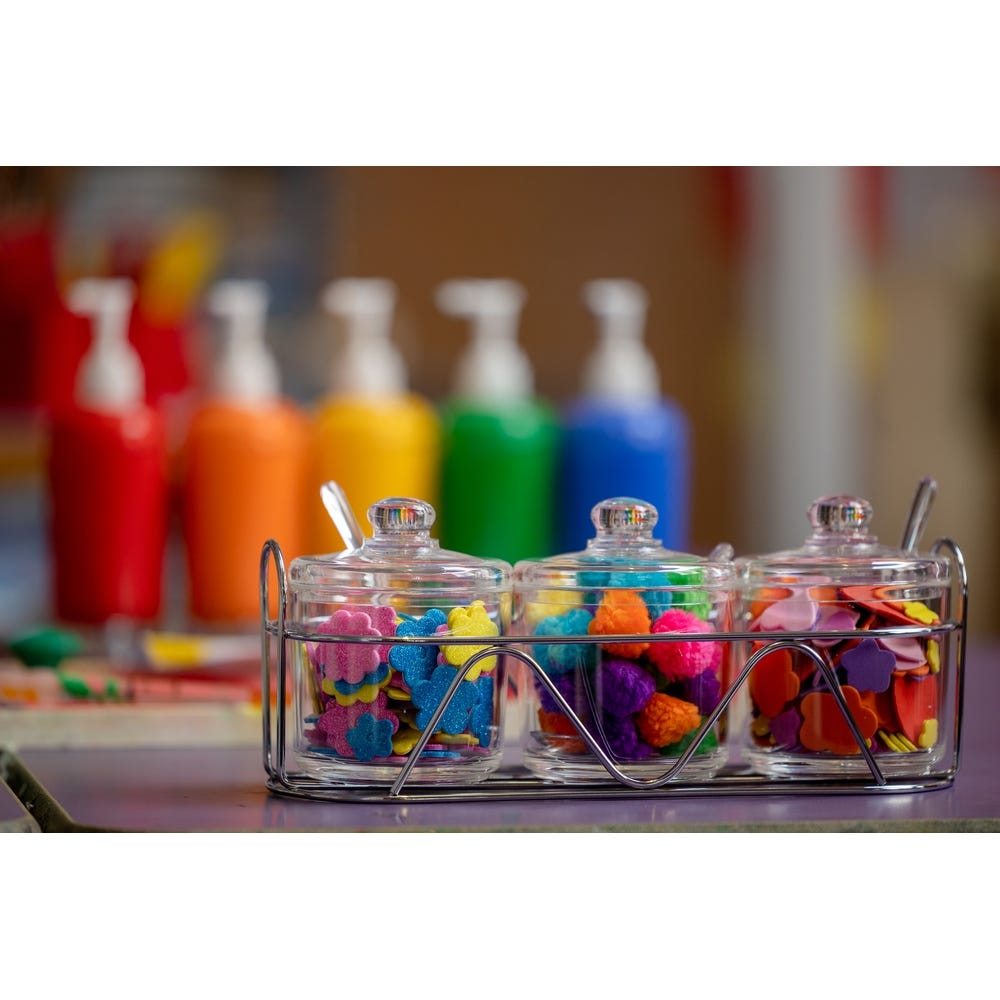 Acrylic Bowl Jar Sets Pack of 3