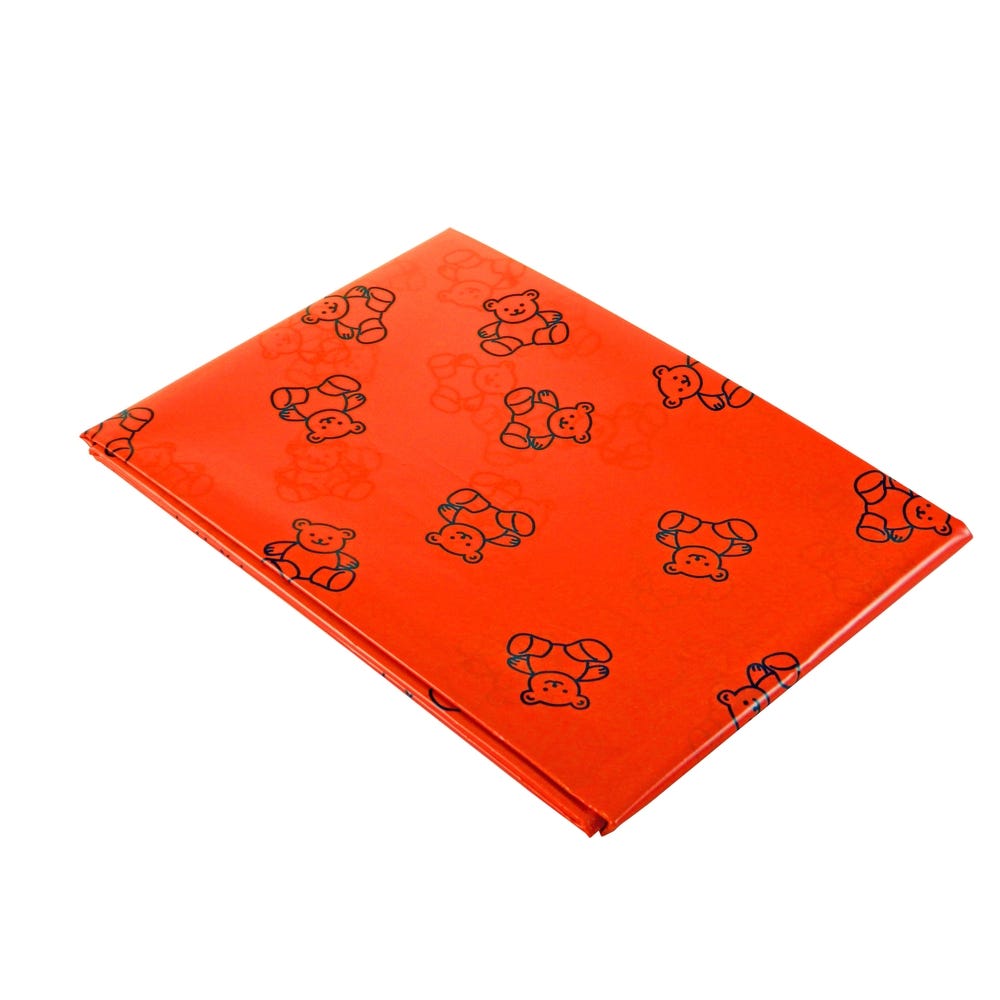 Red Patterned Splash Mat, Each
