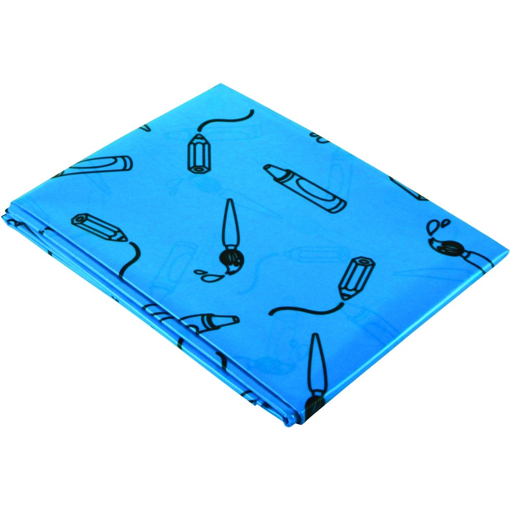 Blue Patterned Splash Mat, Each