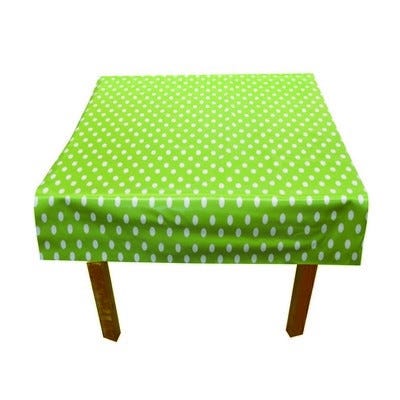 1 x 1.38m PVC Table Covering Green Spot