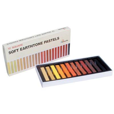 Soft Earthtone Pastels Assorted Set 12