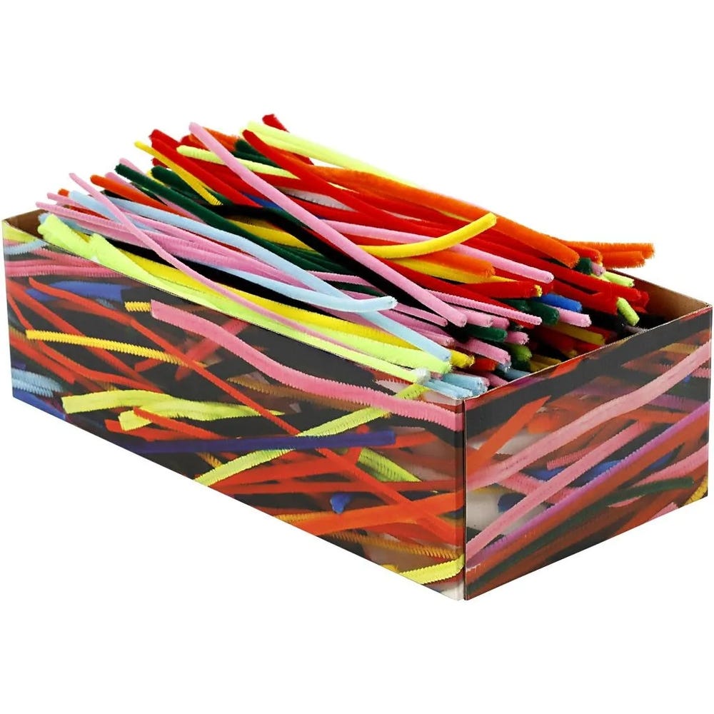 Bulk Pack Assorted Pipe Cleaners Pack of 700