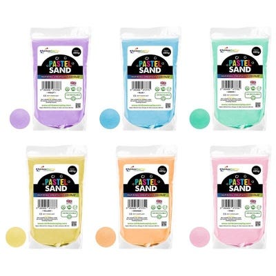 Pastel Coloured Sand Shakers Refill Bags 6 x 1KG