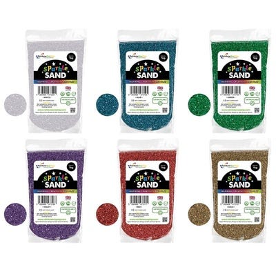 Sparkle Sand Shakers Refill Bags 6 x 1KG