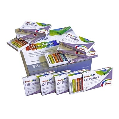 Pentel Artists Oil Pastels Pack 432