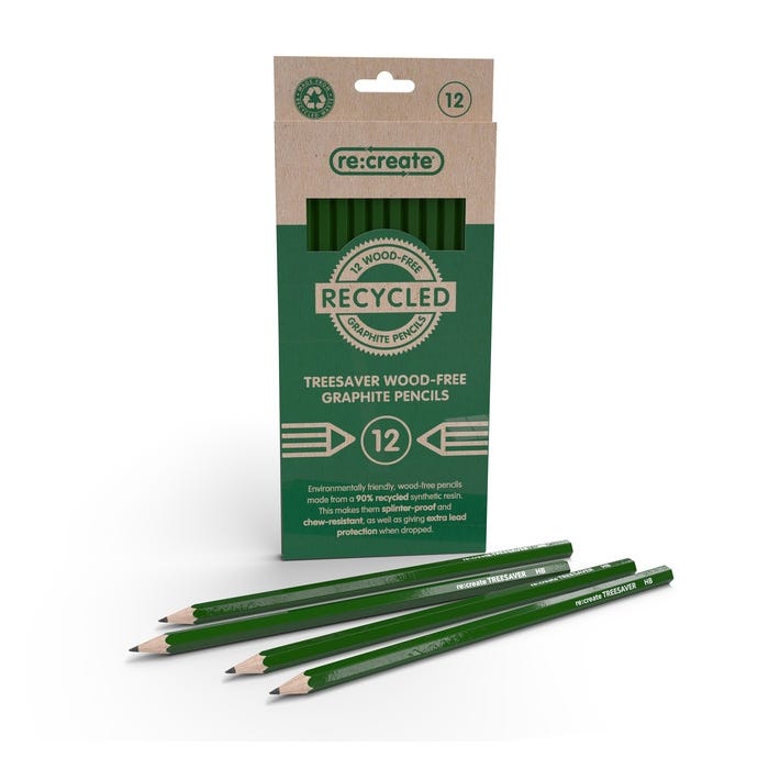 Treesaver Wood Free HB Graphite Pencils Pack of 12