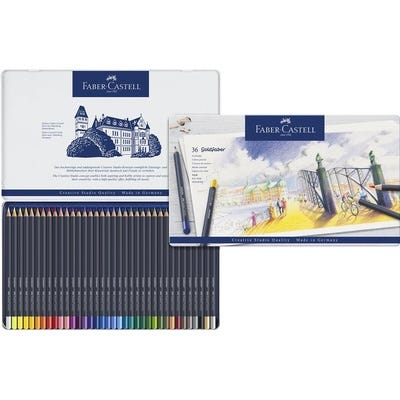 Faber-Castell Goldfaber Coloured Pencils, Pack 36