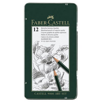 Faber Castell Graphic Pencils Grey Box 12
