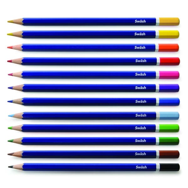Swash Premium Colouring Pencils 12 Assorted Colours Pack of 288