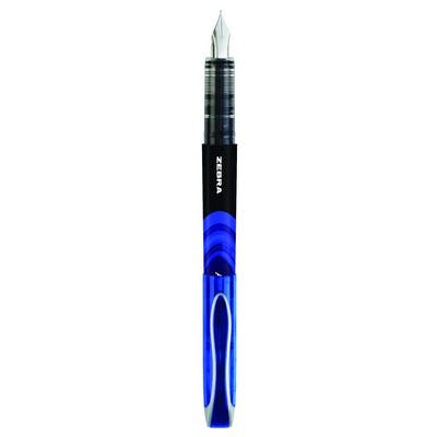 Zebra Disposable Fountain Pens, Blue, Pack 12