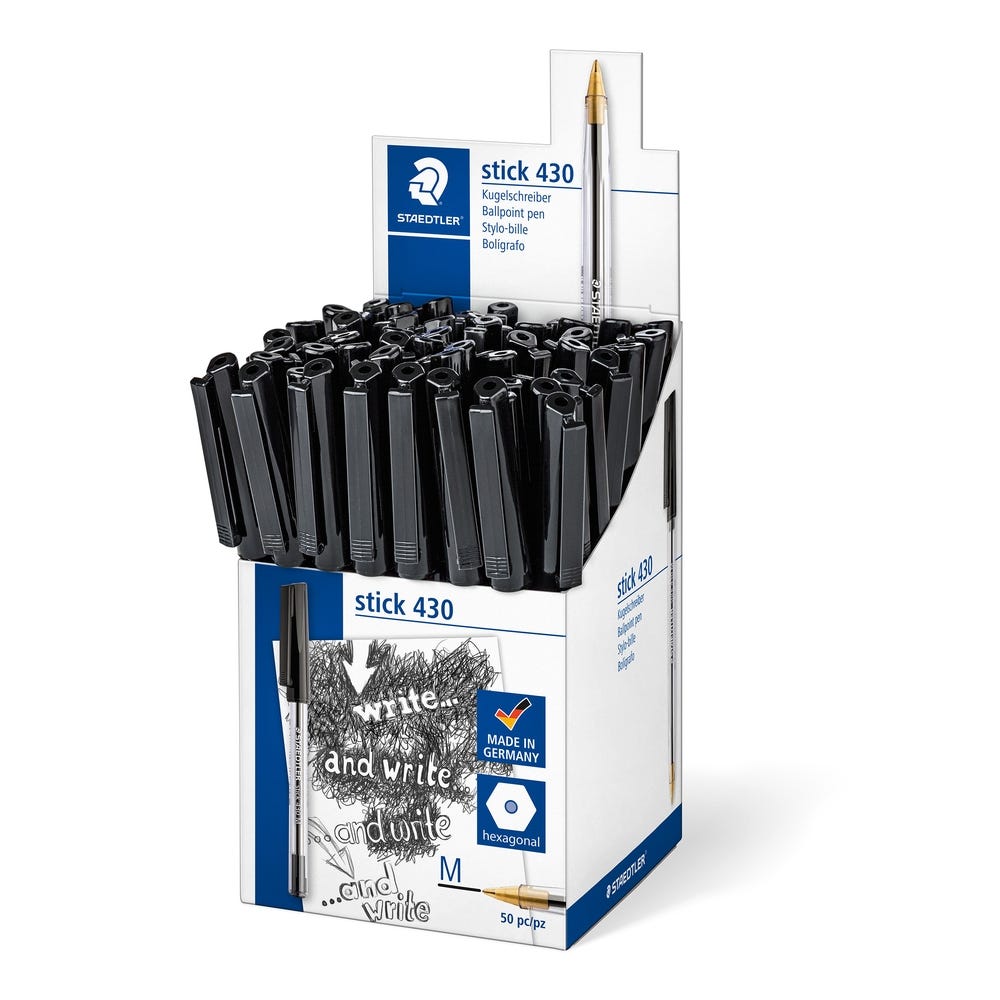 Staedtler Stick Ballpoint Pens Pack of 50