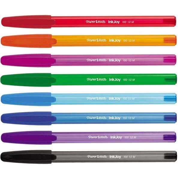 Paper Mate Inkjoy Ballpoint Pens Assorted Pack 8