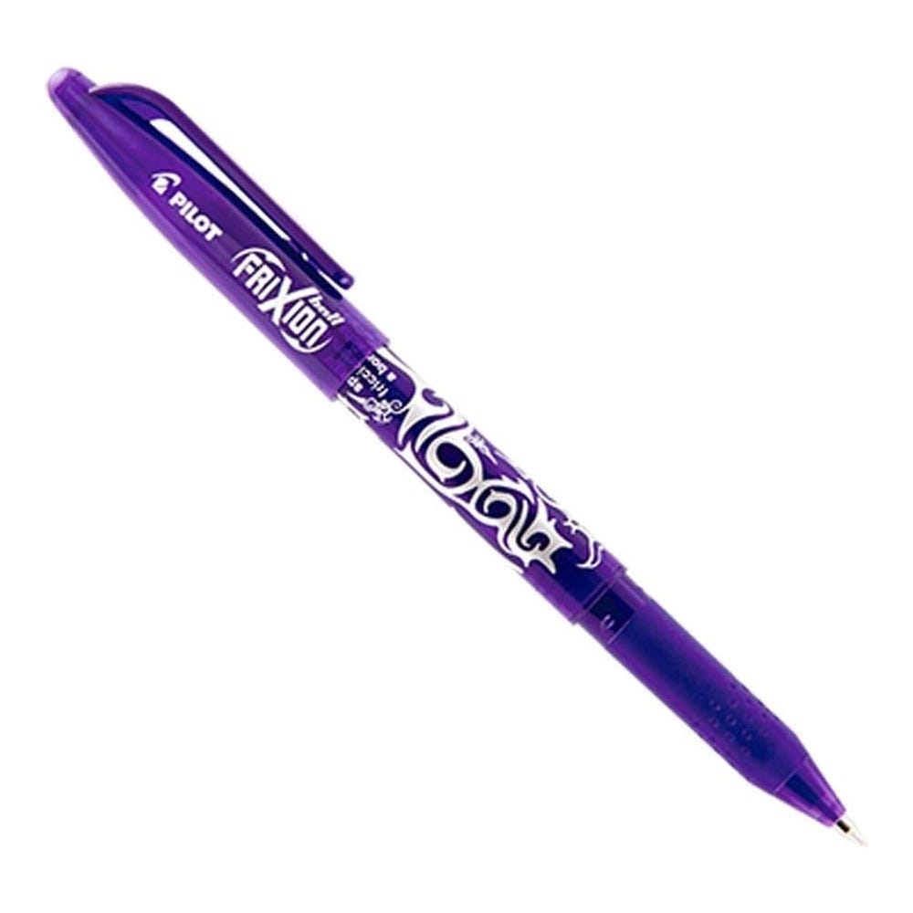 Pilot Frixion Erasable Gel Rollerball Pens, Violet, Pack 12