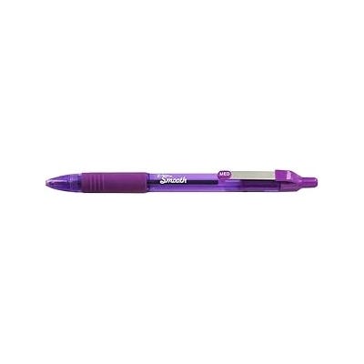 Zebra Z-Grip Smooth Retractable Ballpoint Pens Violet Pack 50