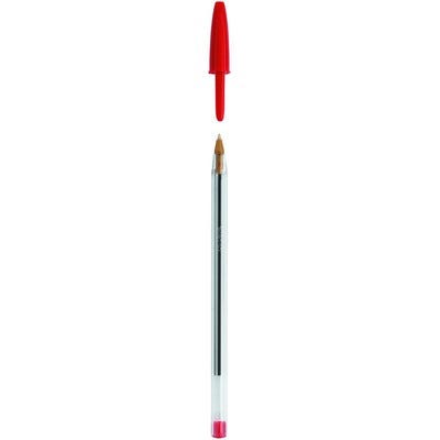 BIC Cristal Original Ballpoint Pens Red Box of 50