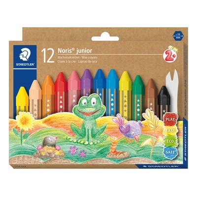 Staedtler Noris Junior Wax Crayon Pack of 12