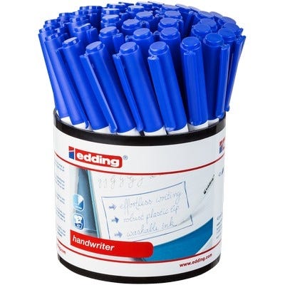 edding Handwriting Pens Blue Pack of 42