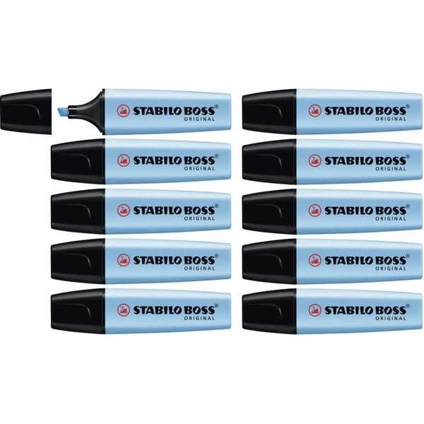 STABILO BOSS ORIGINAL Highlighters Blue Pack of 10