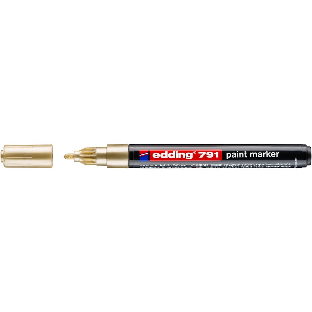 edding 791 Metallic Paint Markers Gold Box 10