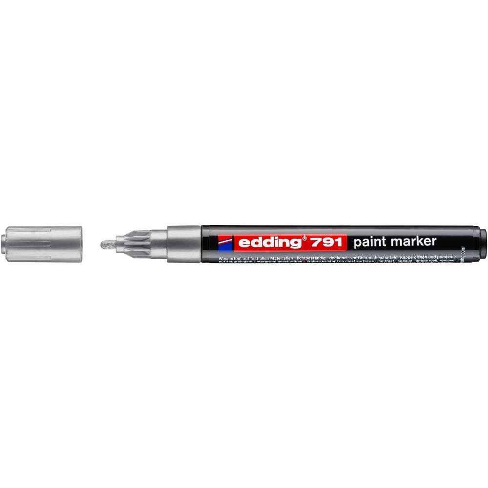 edding 791 Metallic Paint Markers Silver Box 10