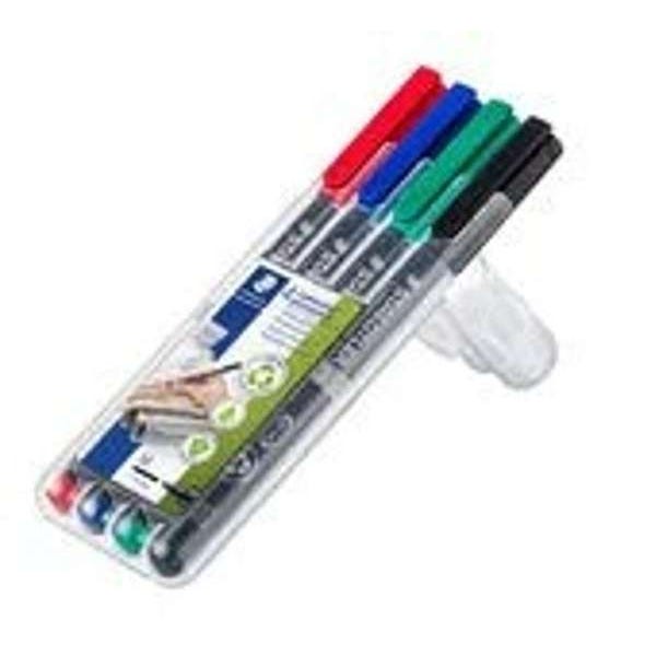 Lumocolor Universal OHP Pens Fine Assorted Pack of 4