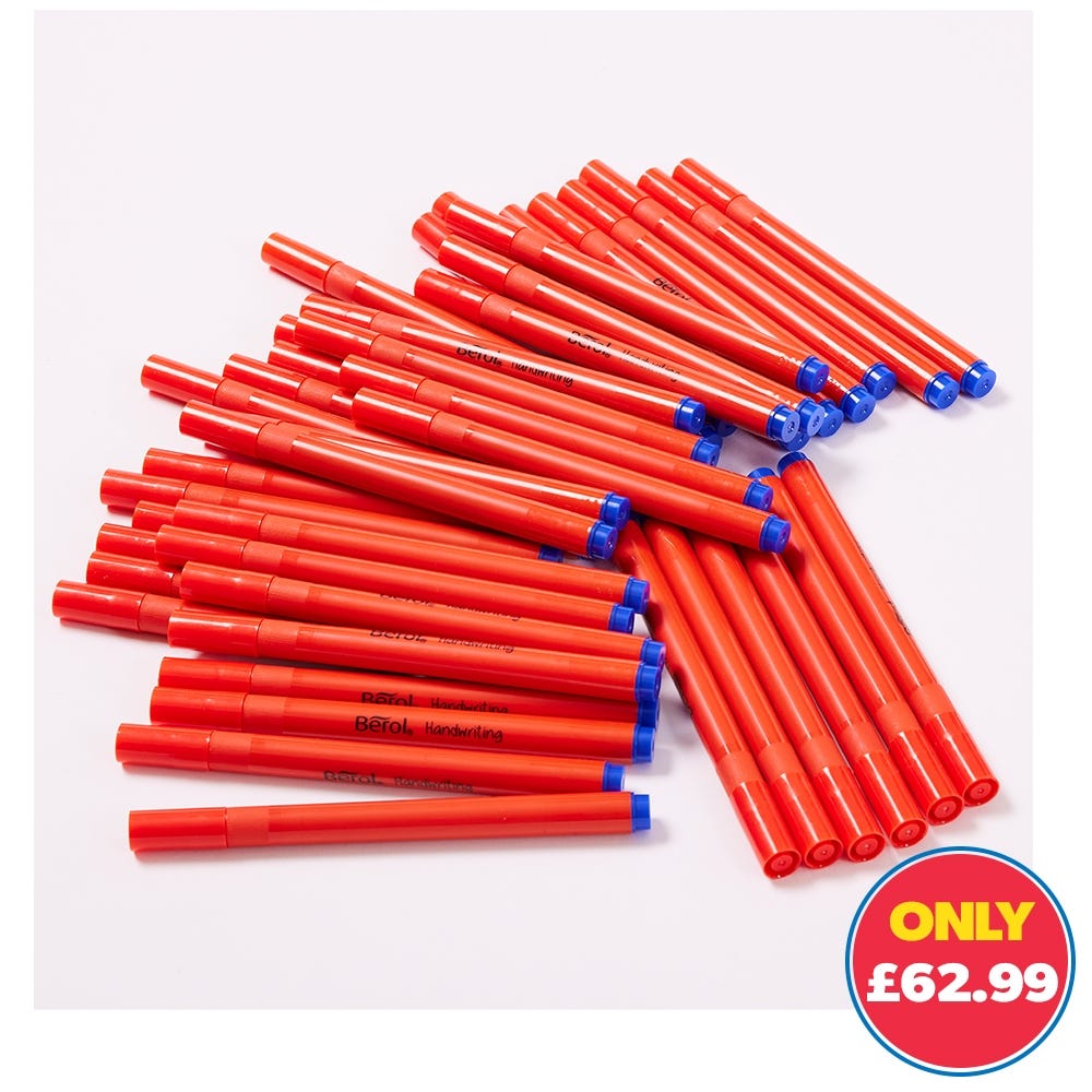 Berol Handwriting Pens Dark Blue Pack of 200