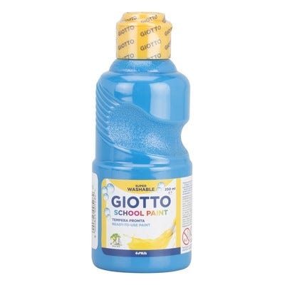 Giotto School Washable Paint 500ml Cyan