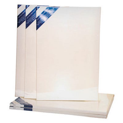 406 x 609mm Primed Stretch Canvas,