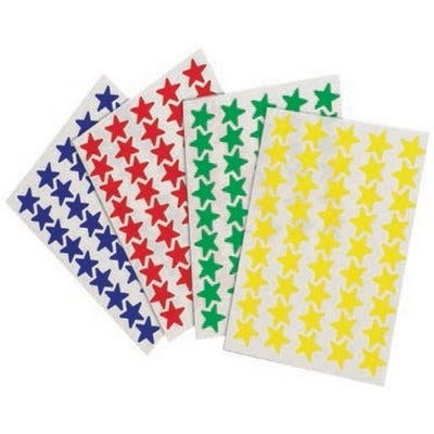 Self-Adhesive Stars Yellow Pack 175
