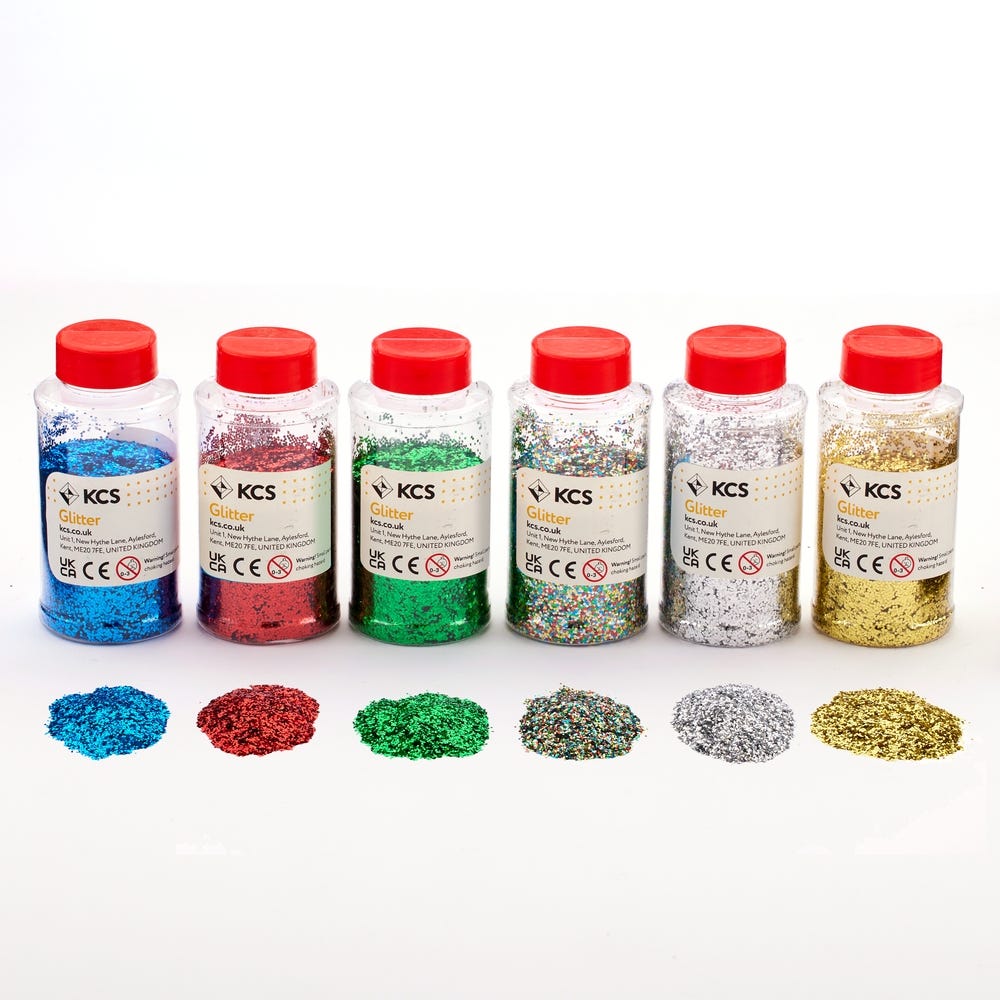 KCS Glitter Multi Pack 100g Pack of 6