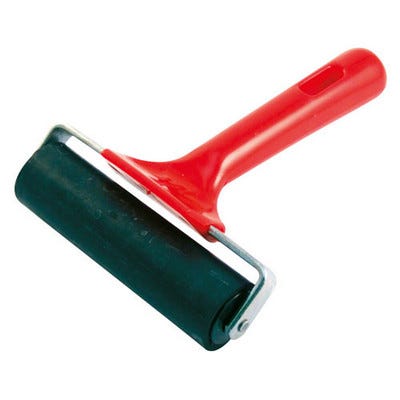 Lino Roller 100mm wide Red/Black Each