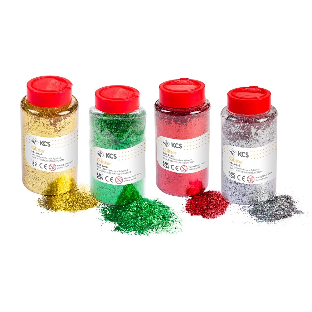 KCS Festive Glitter Pack, 400g, Pack 4