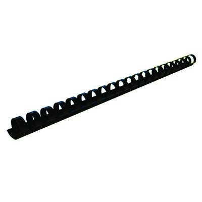 Plastic Comb Binding Rings 14mm Black Box 100