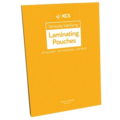 A3 KCS Laminating Pouches Glossy 250 Microns (2x125) Pack of 100