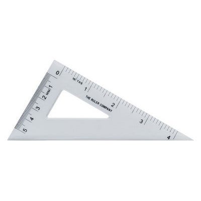 60 Degree Set Square Clear Pack 10