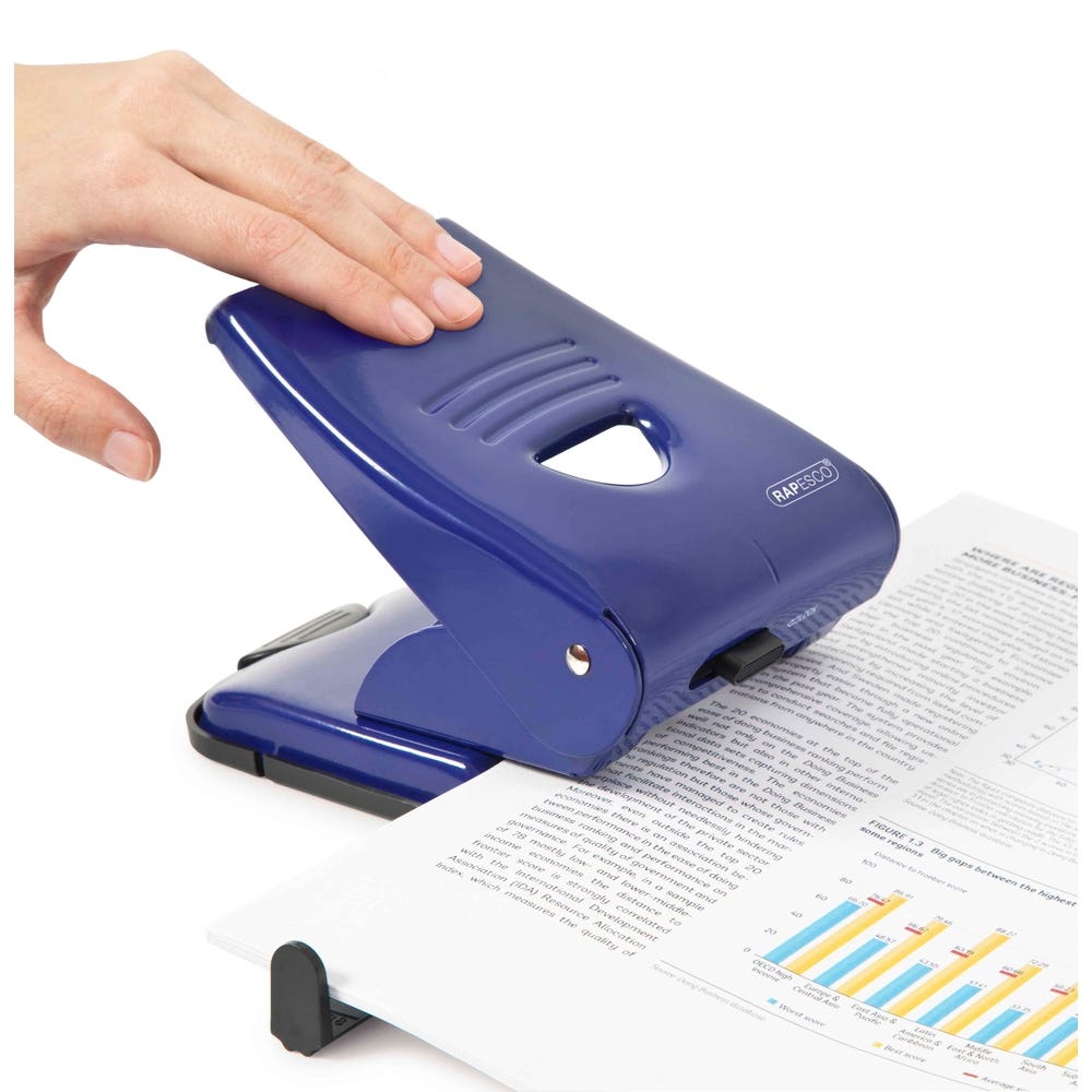 Rapesco 835 Hole Punch Heavy Duty Assorted Each