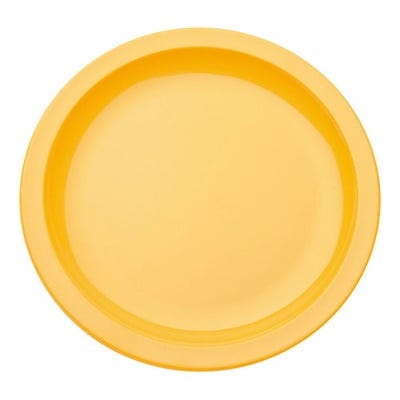 Polycarbonate Narrow Rim Plate 230mm Yellow