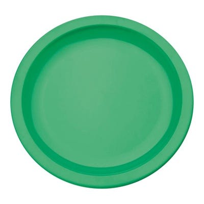 Polycarbonate Narrow Rim Plate Dia170mm Green