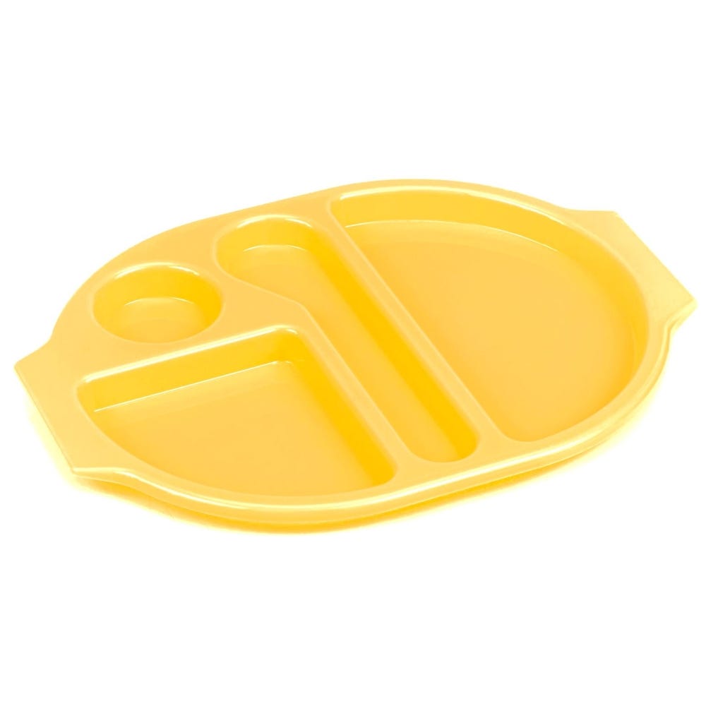 Polycarbonate Meal Tray Small Yellow