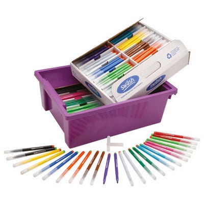 NEW Swash KOMFIGRIP Colouring Pens Assorted Pack 600