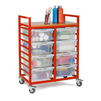 Storage Trolley Red