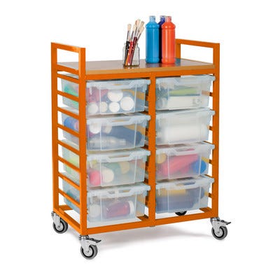 Storage Trolley Tangerine