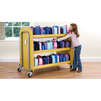 Wooden Tuf 2 Double Lunchbox Trolley