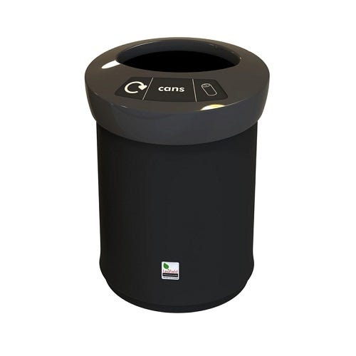 EcoAce Recycling Bin Drinks Cans 62 Litres Grey