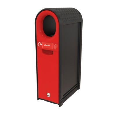 EcoArc Recycling Plastic Bin 80 Litres Red