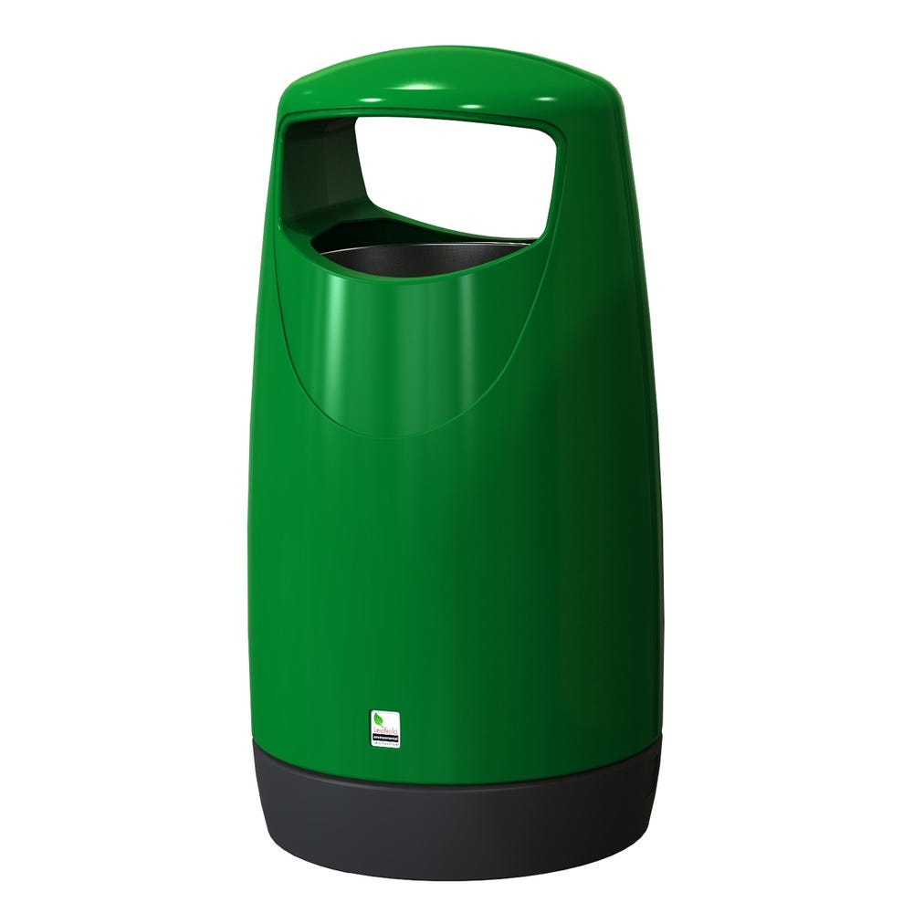 Consort Hooded Litter Bin 100 Litres Green