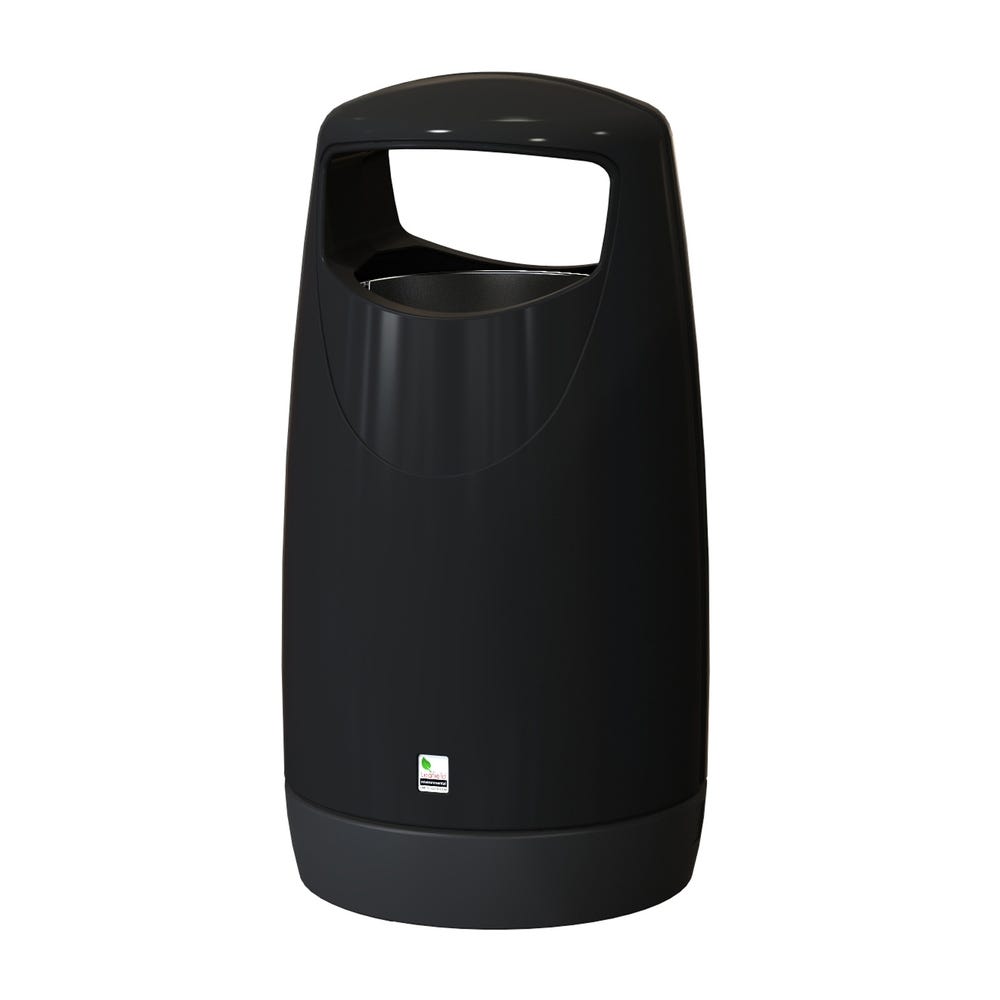 Consort Hooded Litter Bin 100 Litres Black
