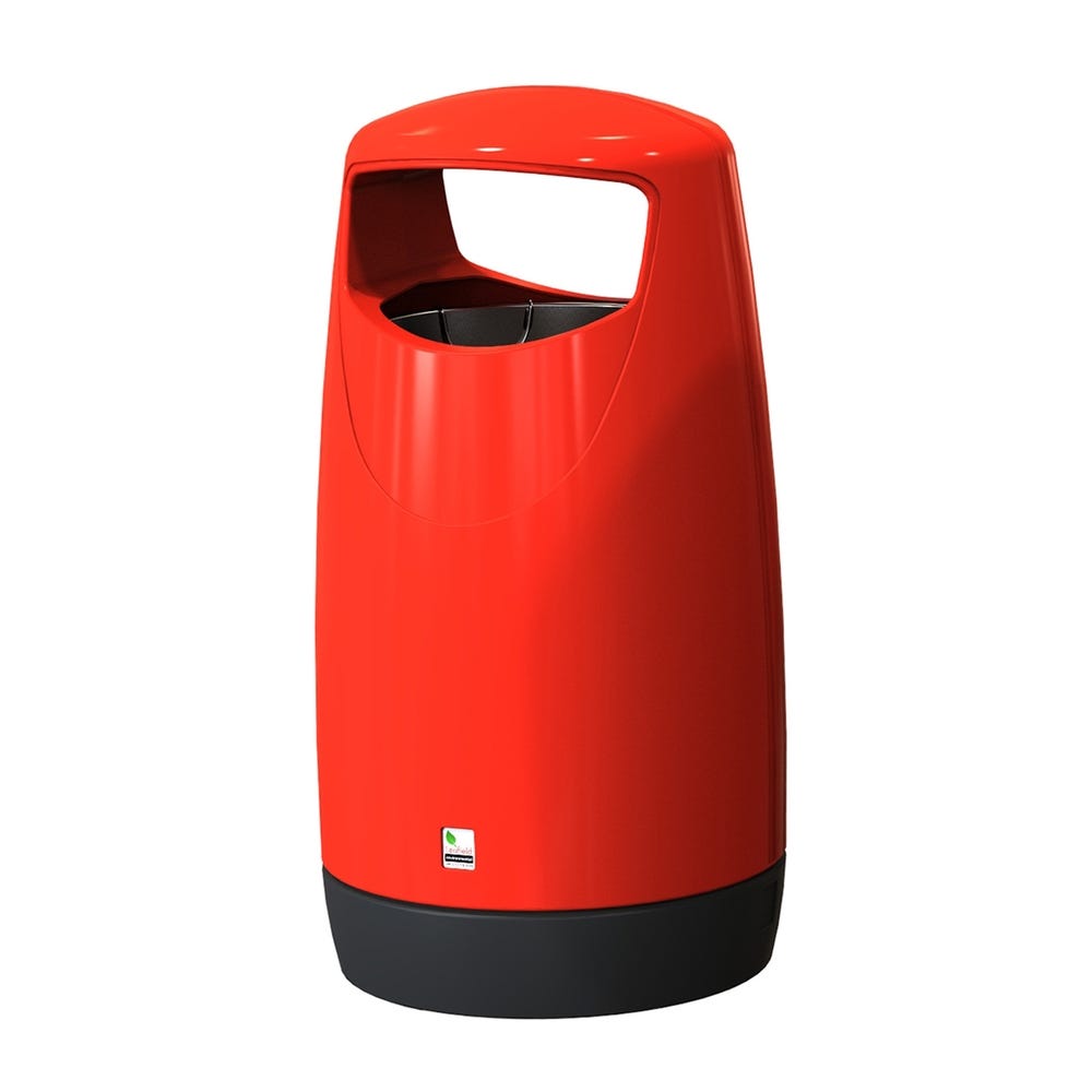 Consort Hooded Litter Bin 100 LitresRed