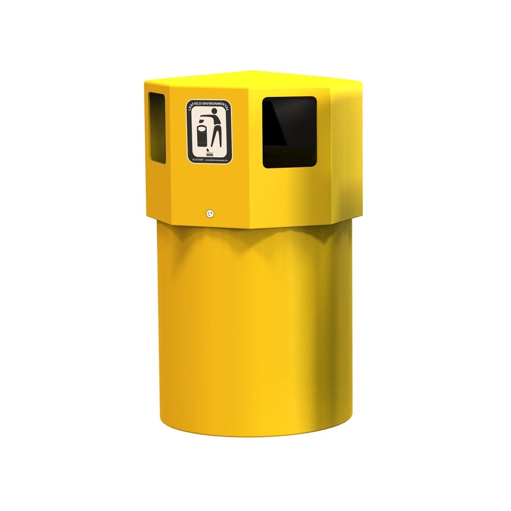 Maxi Litter Bin 140 Litres Yellow