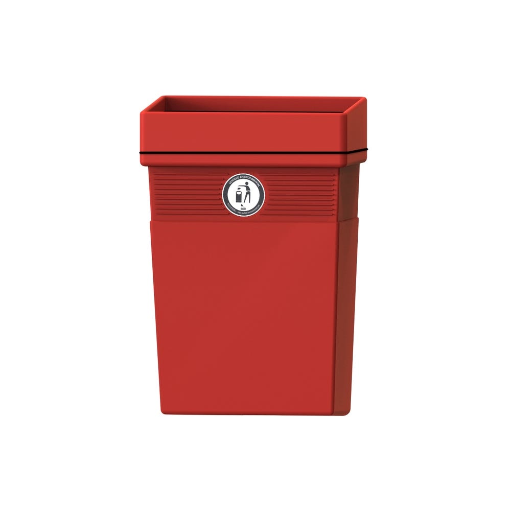 Open Regent Bin 50 Litres Red